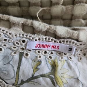 JOHNNY WAS FAIDRA SILK FLORAL TUNIC TOP